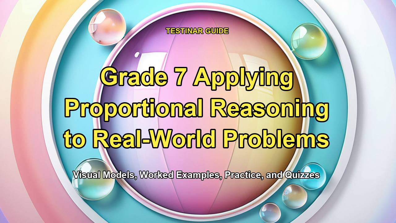 Grade 7 Applying Proportional Reasoning to Real-World Problems