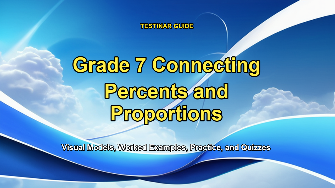 Grade 7 Connecting Percents and Proportions