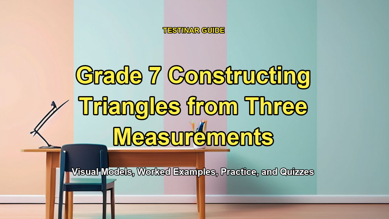 Grade 7 Constructing Triangles from Three Measurements