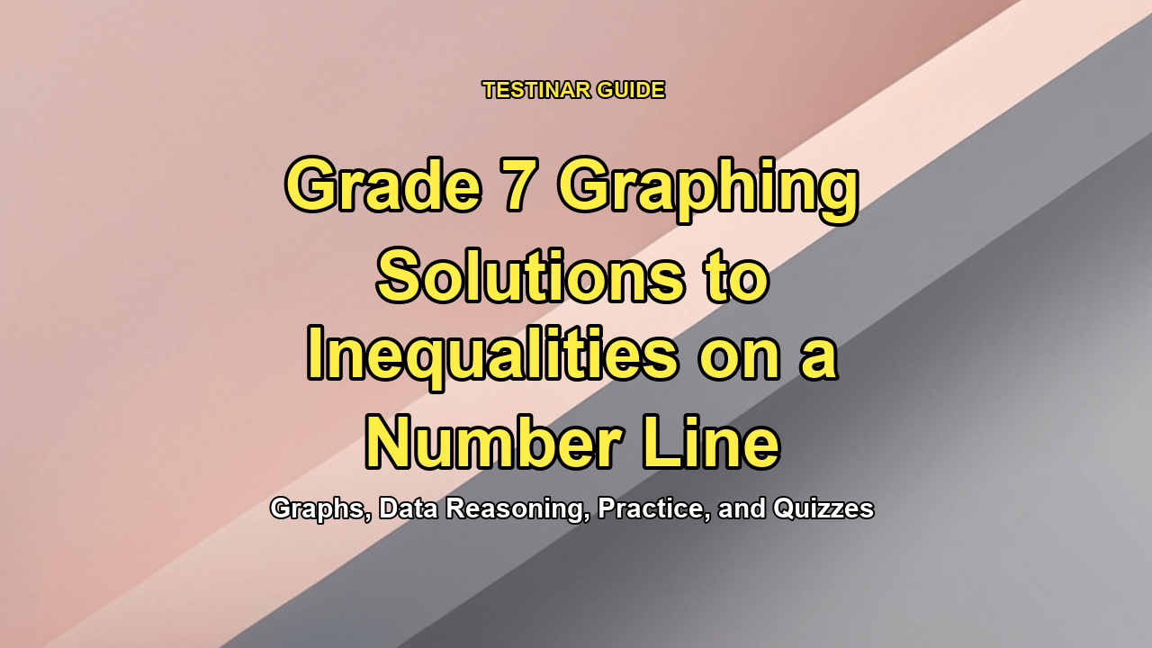 Grade 7 Graphing Solutions to Inequalities on a Number Line