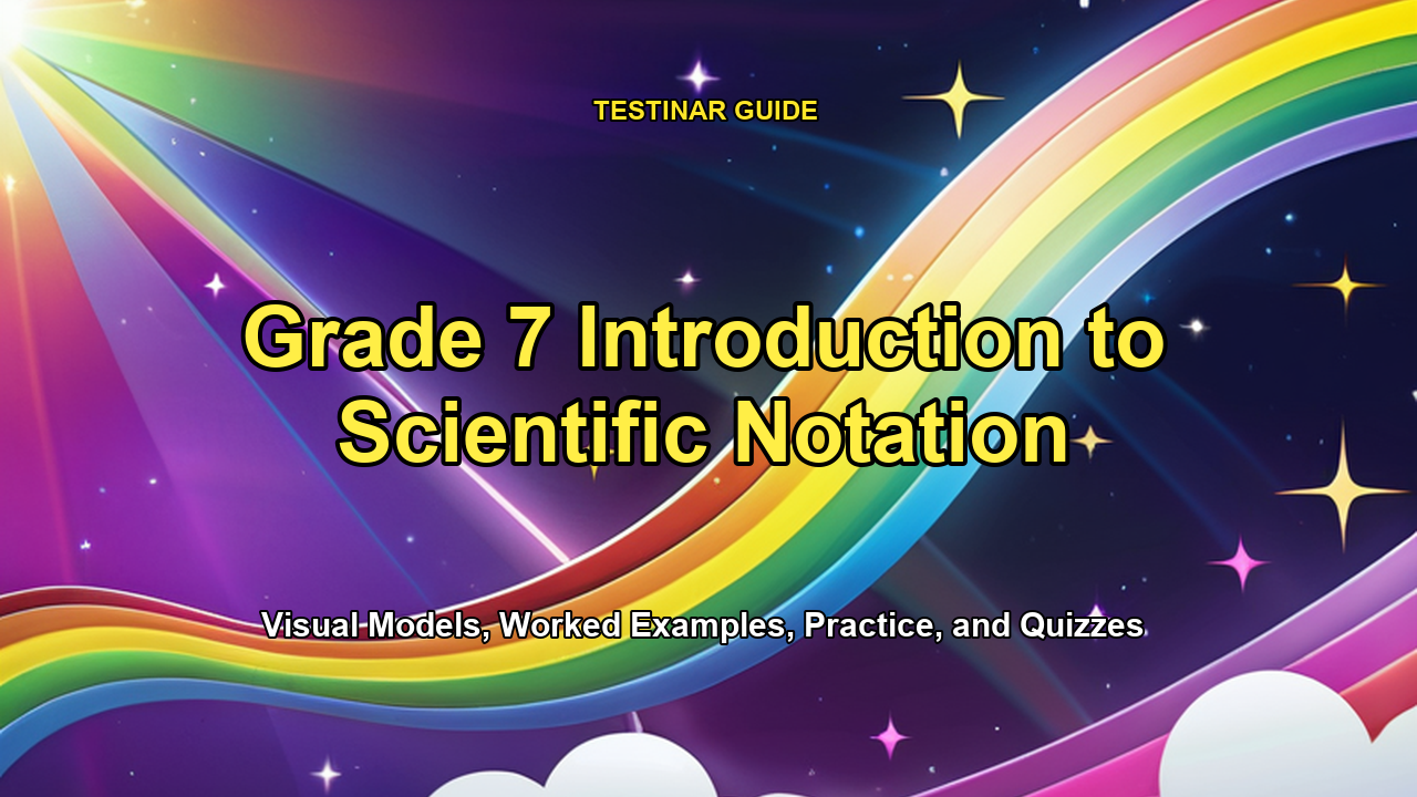 Grade 7 Introduction to Scientific Notation