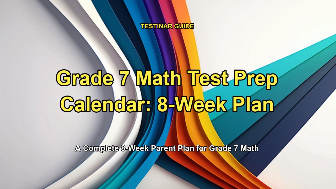 Grade 7 Math Test Prep Calendar: 8-Week Plan