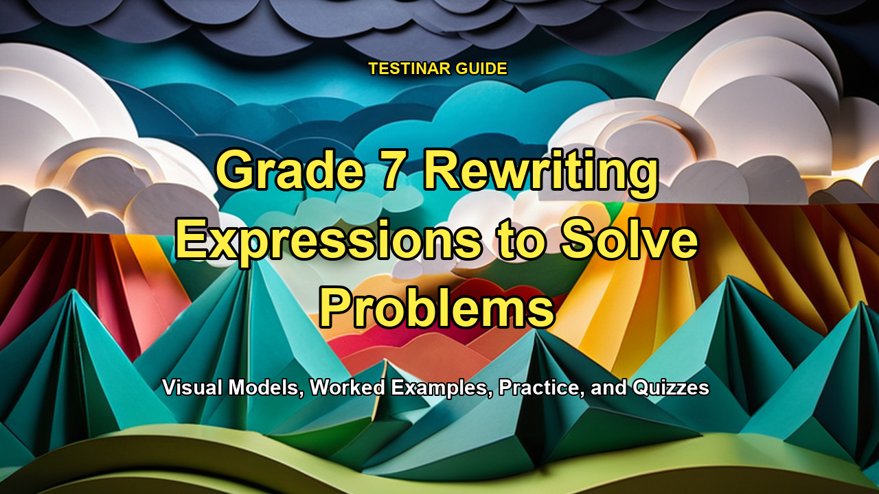 Grade 7 Rewriting Expressions to Solve Problems
