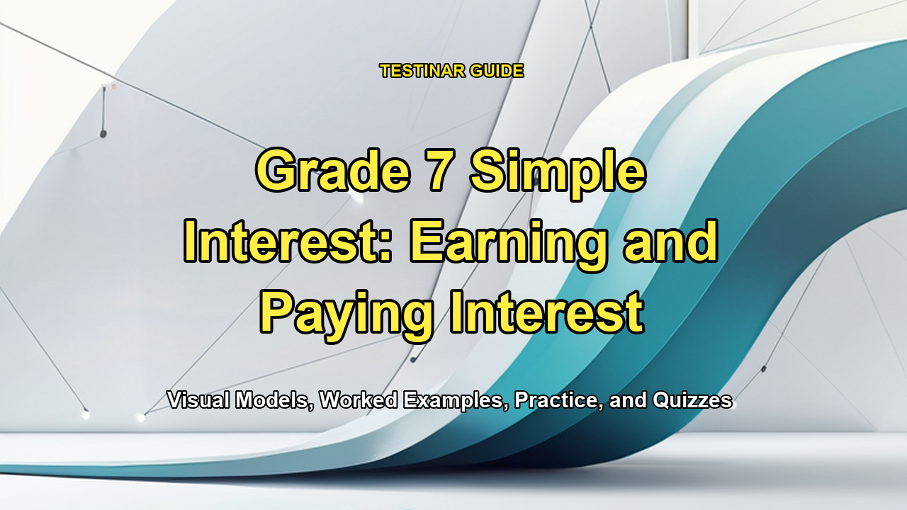 Grade 7 Simple Interest: Earning and Paying Interest