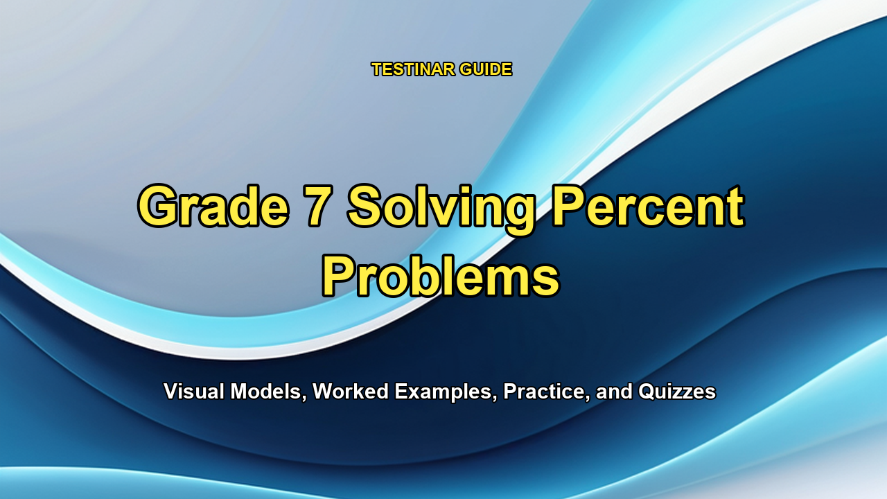 Grade 7 Solving Percent Problems