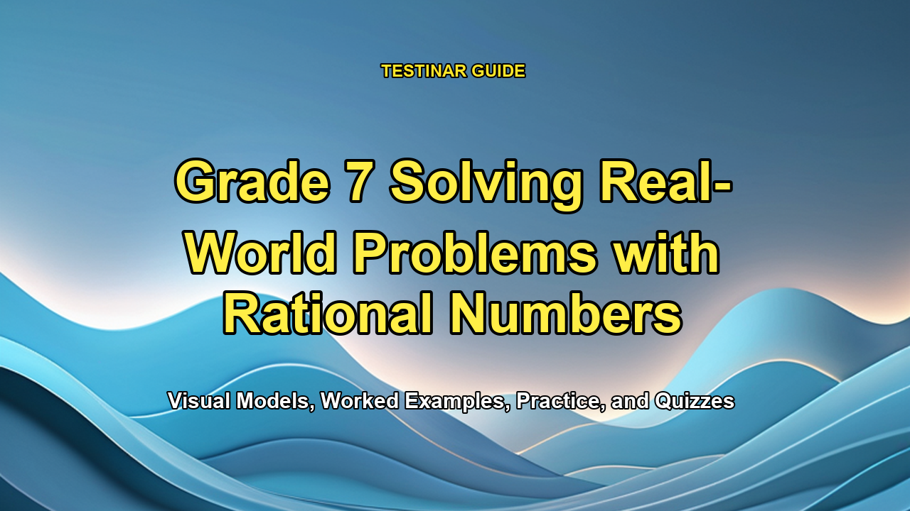 Grade 7 Solving Real-World Problems with Rational Numbers