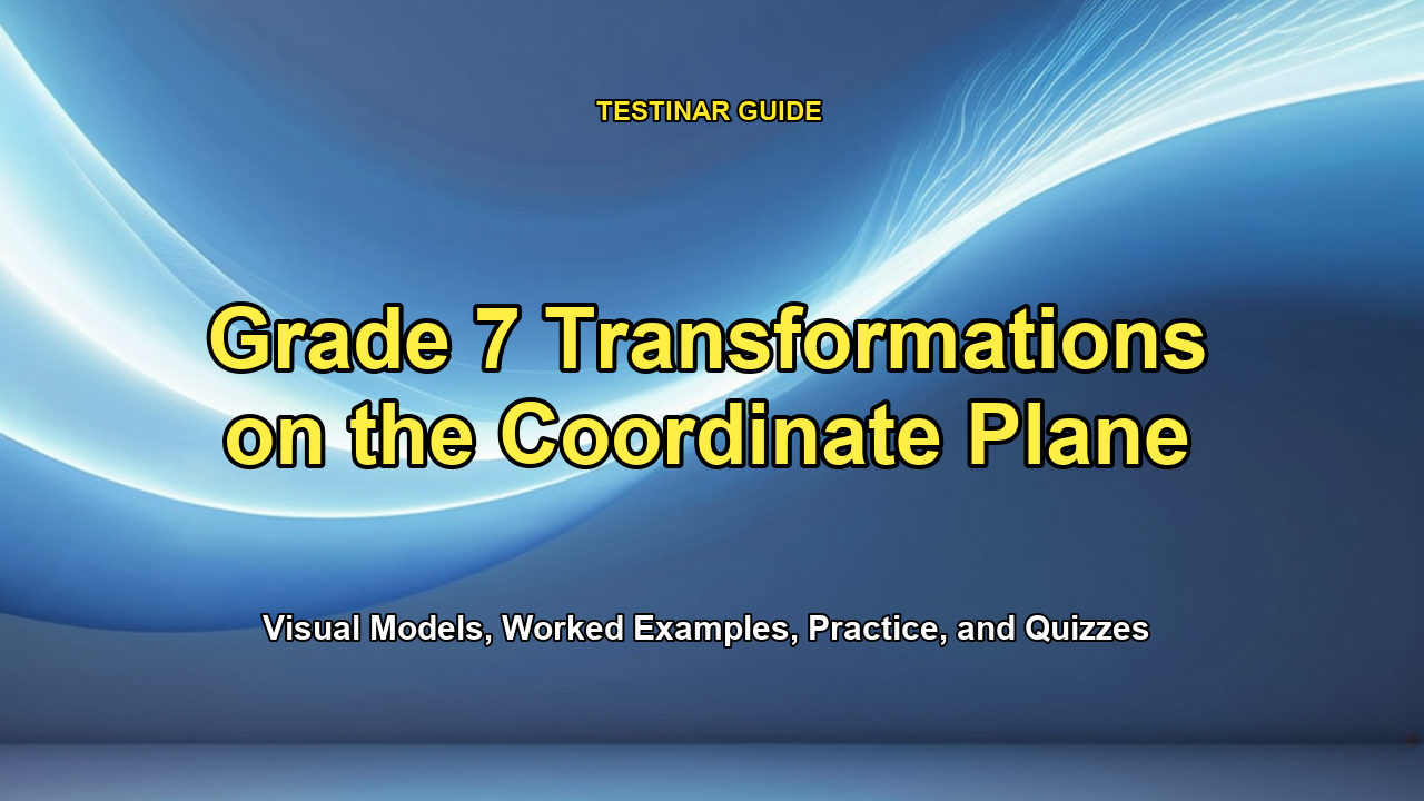 Grade 7 Transformations on the Coordinate Plane