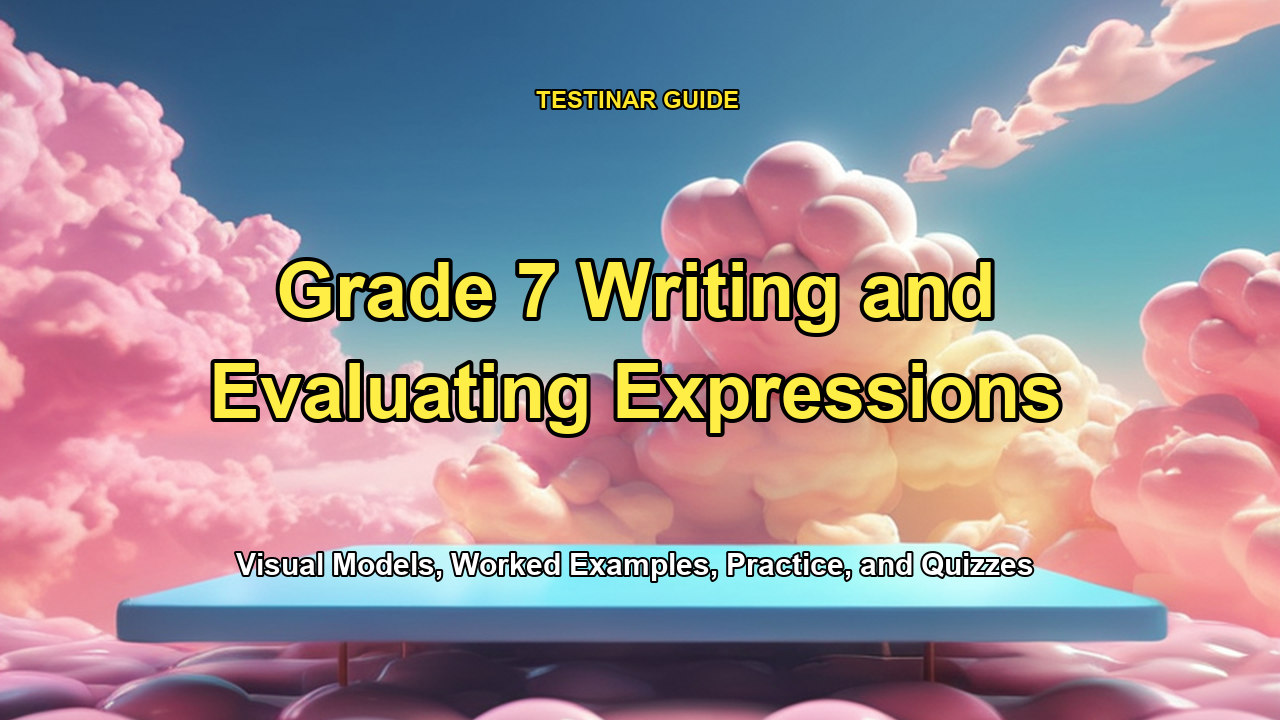 Grade 7 Writing and Evaluating Expressions