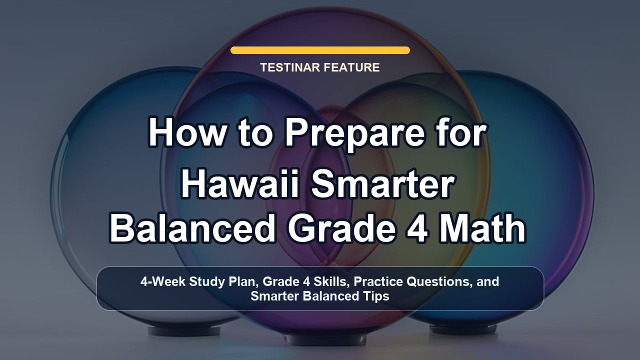 How to Prepare for Hawaii Smarter Balanced Grade 4 Math