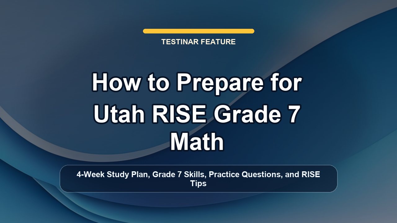 How to Prepare for Utah RISE Grade 7 Math
