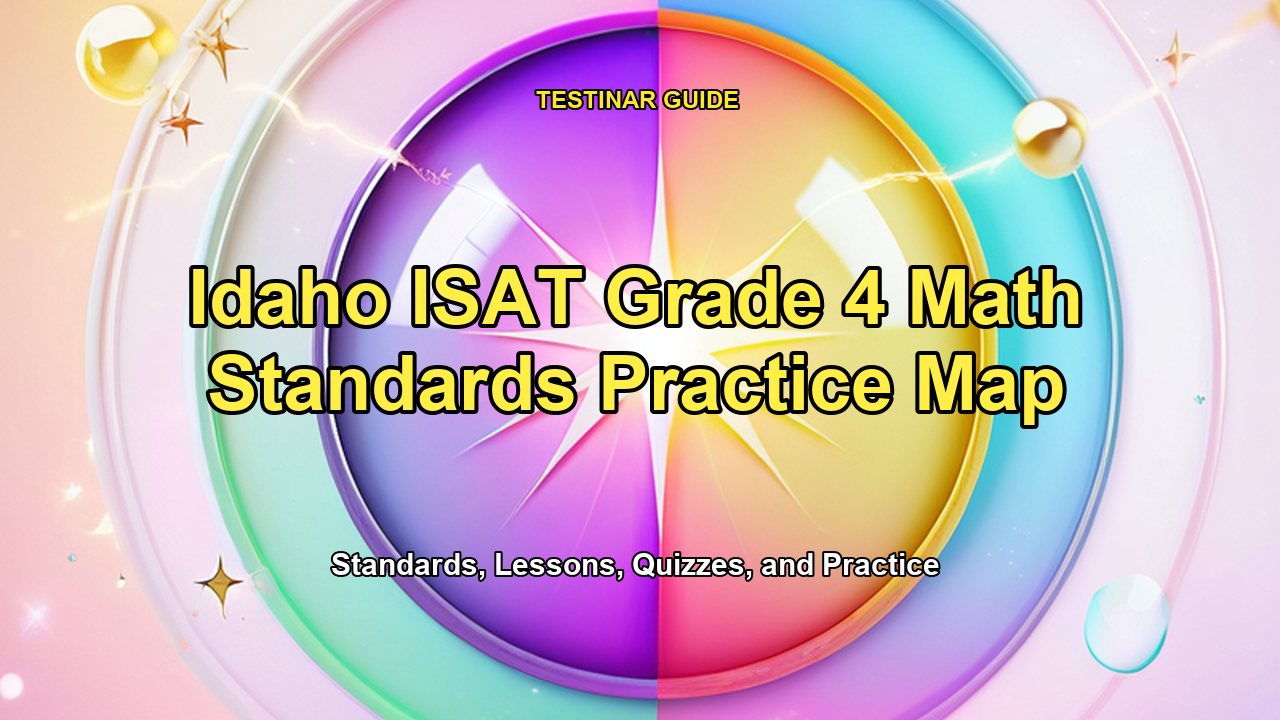 Idaho ISAT Grade 4 Math Standards Practice Map