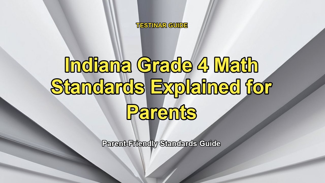 Indiana Grade 4 Math Standards Explained for Parents