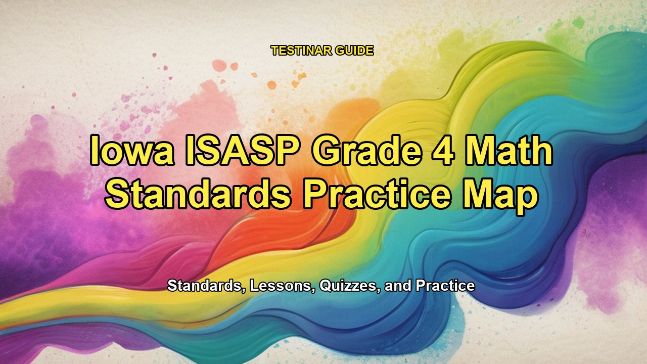 Iowa ISASP Grade 4 Math Standards Practice Map