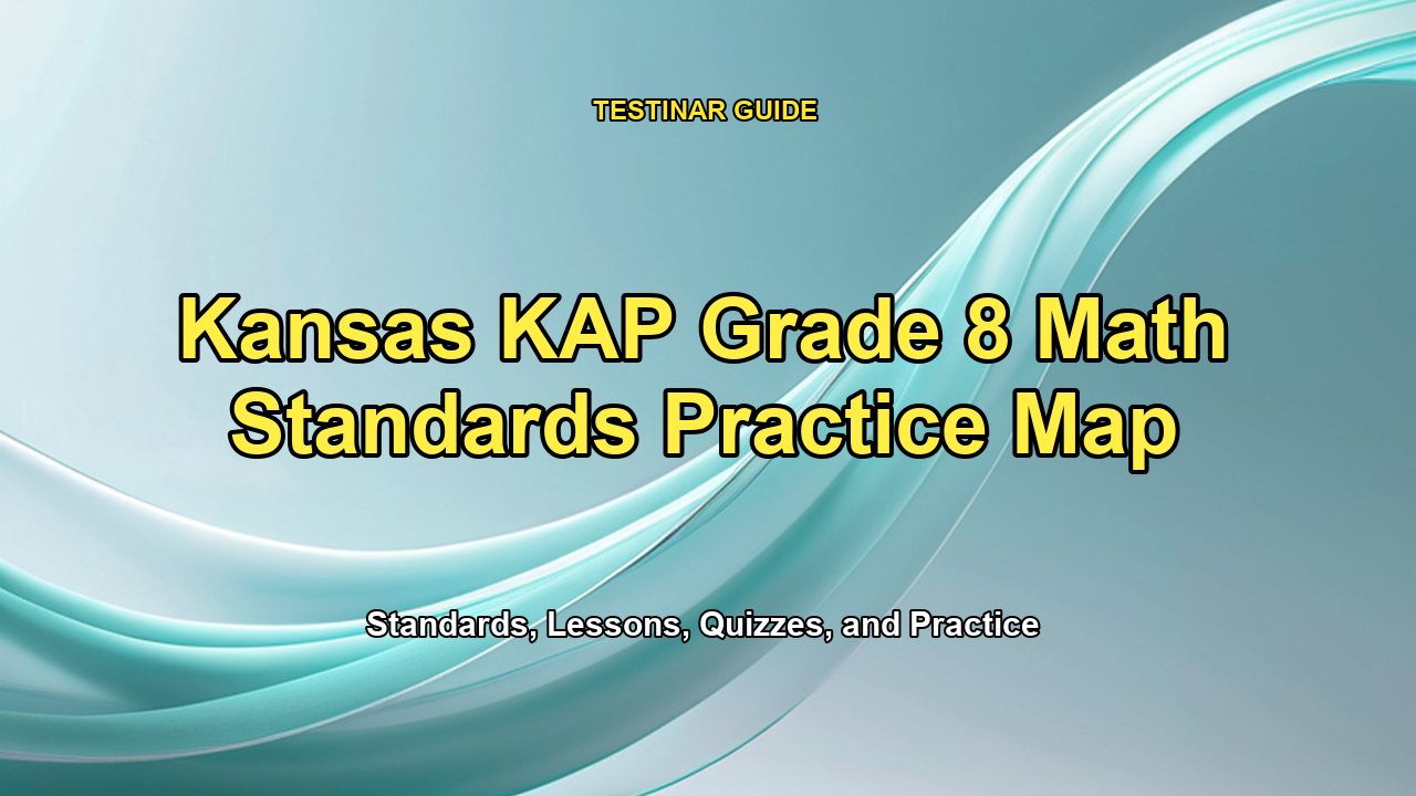 Kansas KAP Grade 8 Math Standards Practice Map