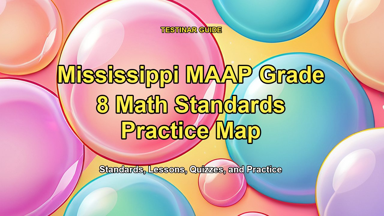 Mississippi MAAP Grade 8 Math Standards Practice Map