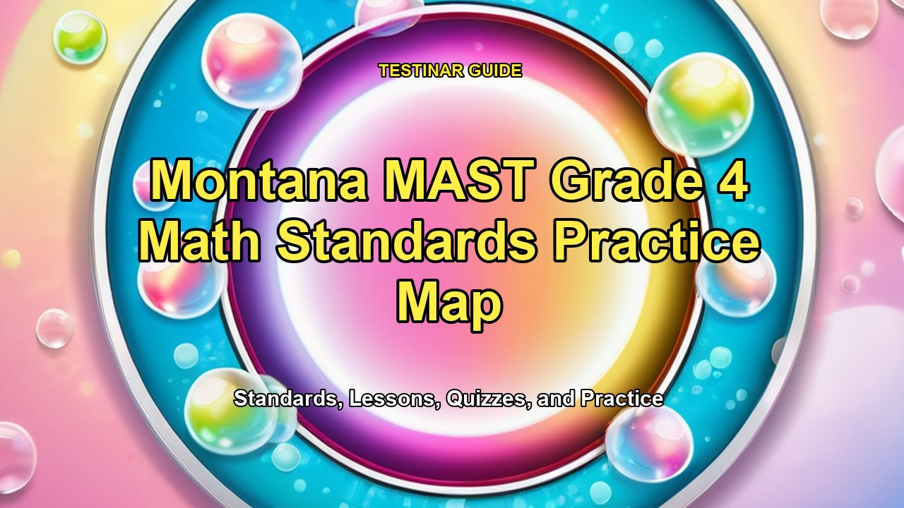 Montana MAST Grade 4 Math Standards Practice Map