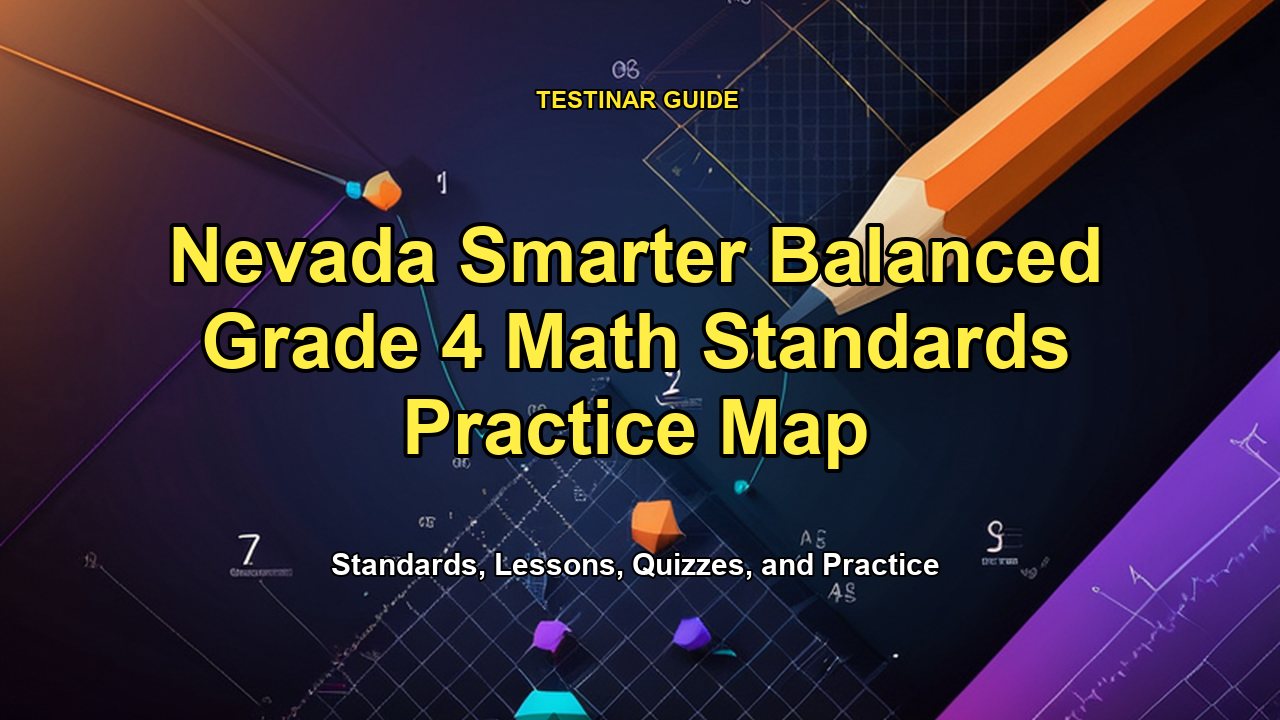 Nevada Smarter Balanced Grade 4 Math Standards Practice Map
