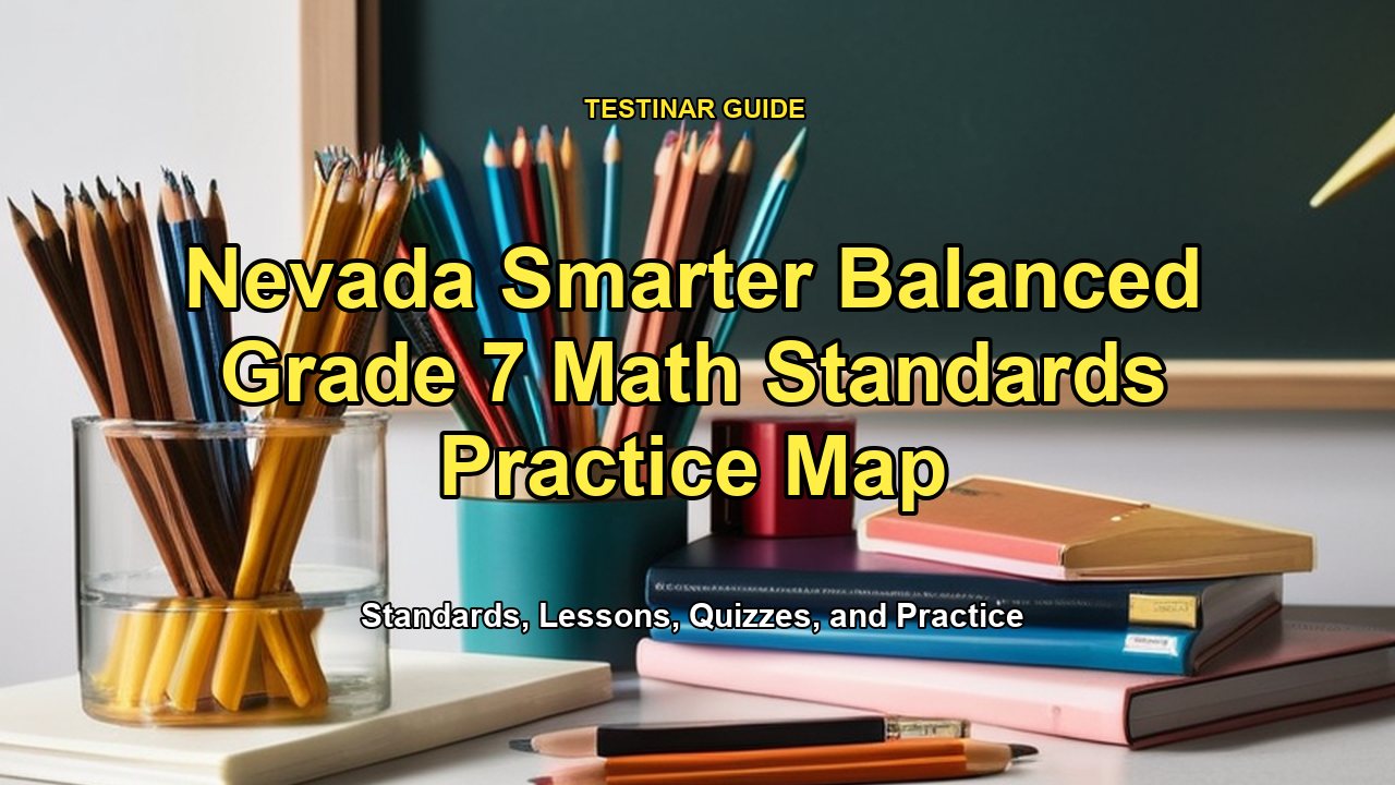 Nevada Smarter Balanced Grade 7 Math Standards Practice Map