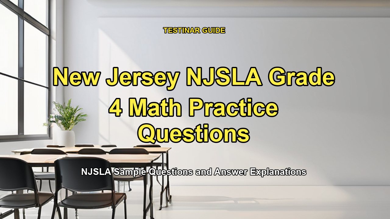 New Jersey NJSLA Grade 4 Math Practice Questions