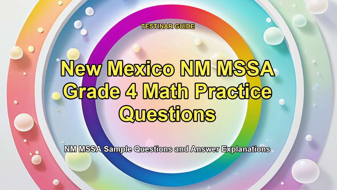 New Mexico NM MSSA Grade 4 Math Practice Questions