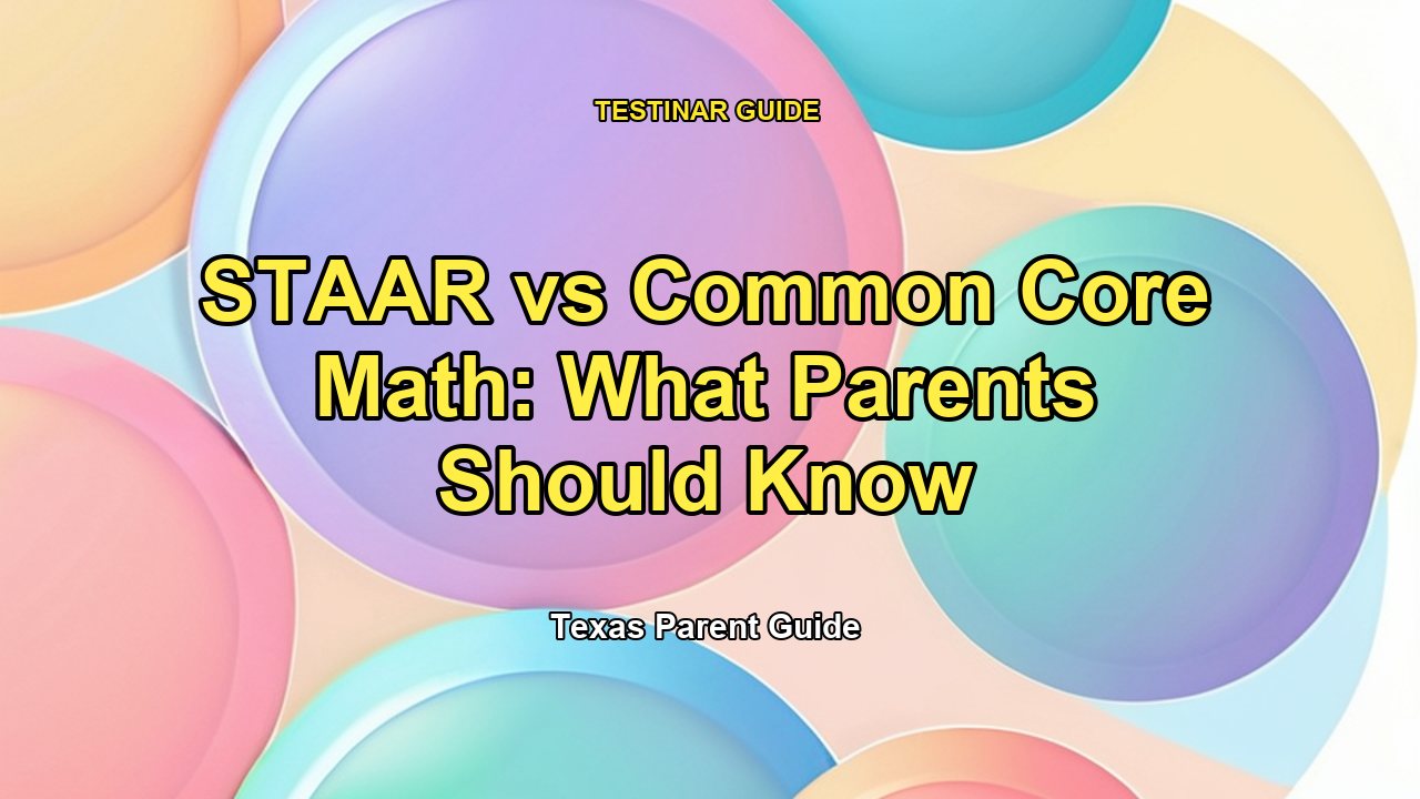 STAAR vs Common Core Math: What Parents Should Know