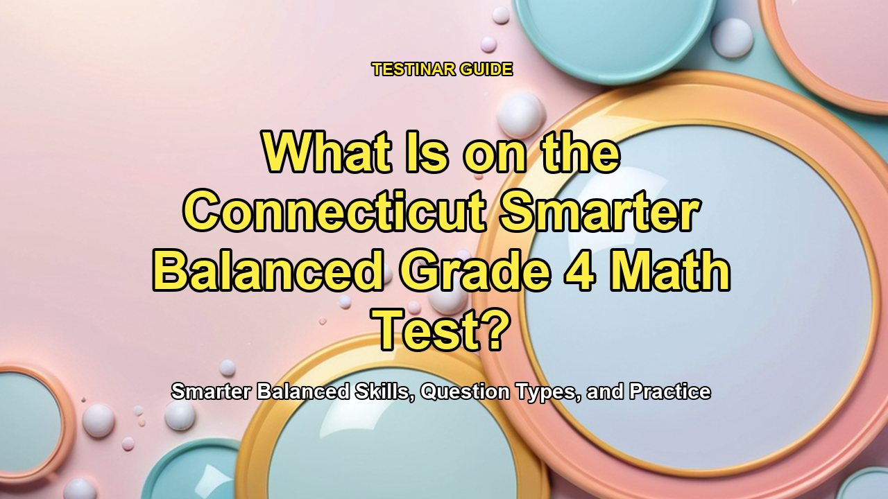 What Is on the Connecticut Smarter Balanced Grade 4 Math Test?
