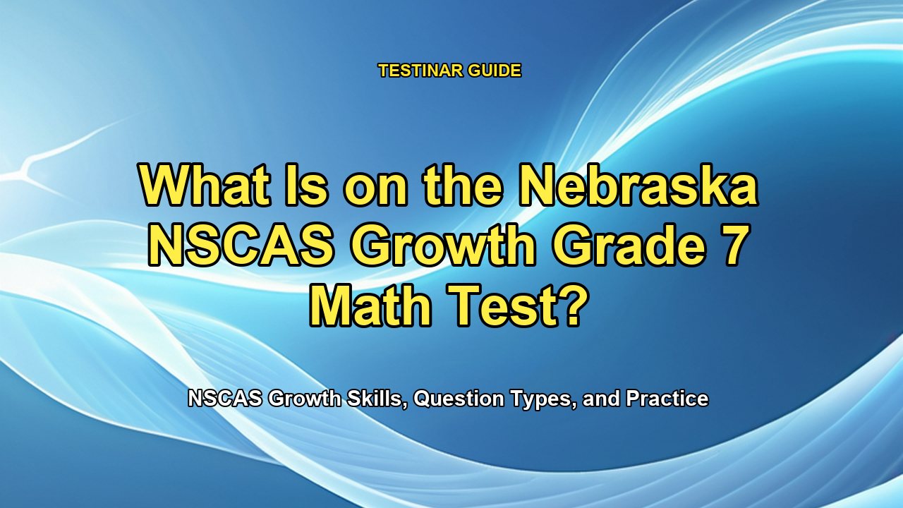 What Is on the Nebraska NSCAS Growth Grade 7 Math Test?