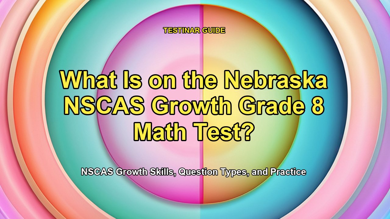 What Is on the Nebraska NSCAS Growth Grade 8 Math Test?