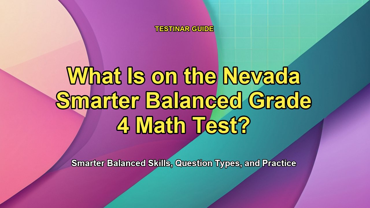 What Is on the Nevada Smarter Balanced Grade 4 Math Test?