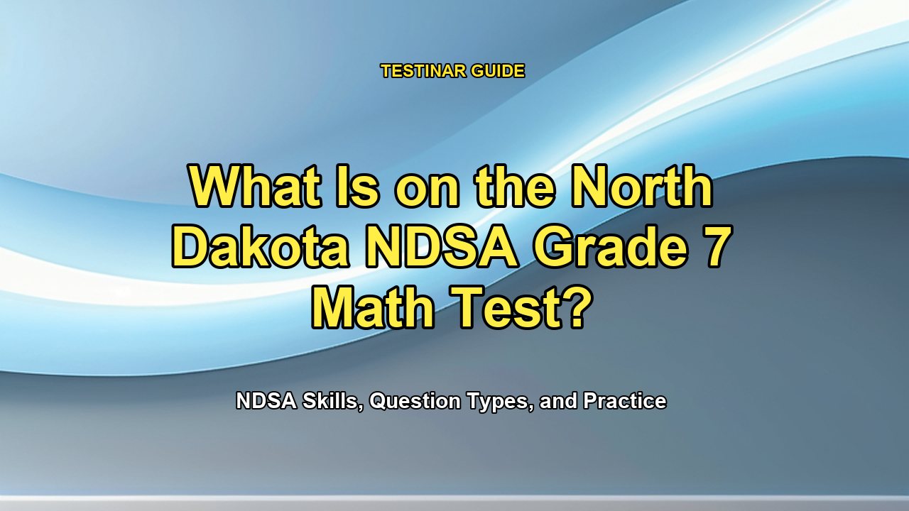 What Is on the North Dakota NDSA Grade 7 Math Test?