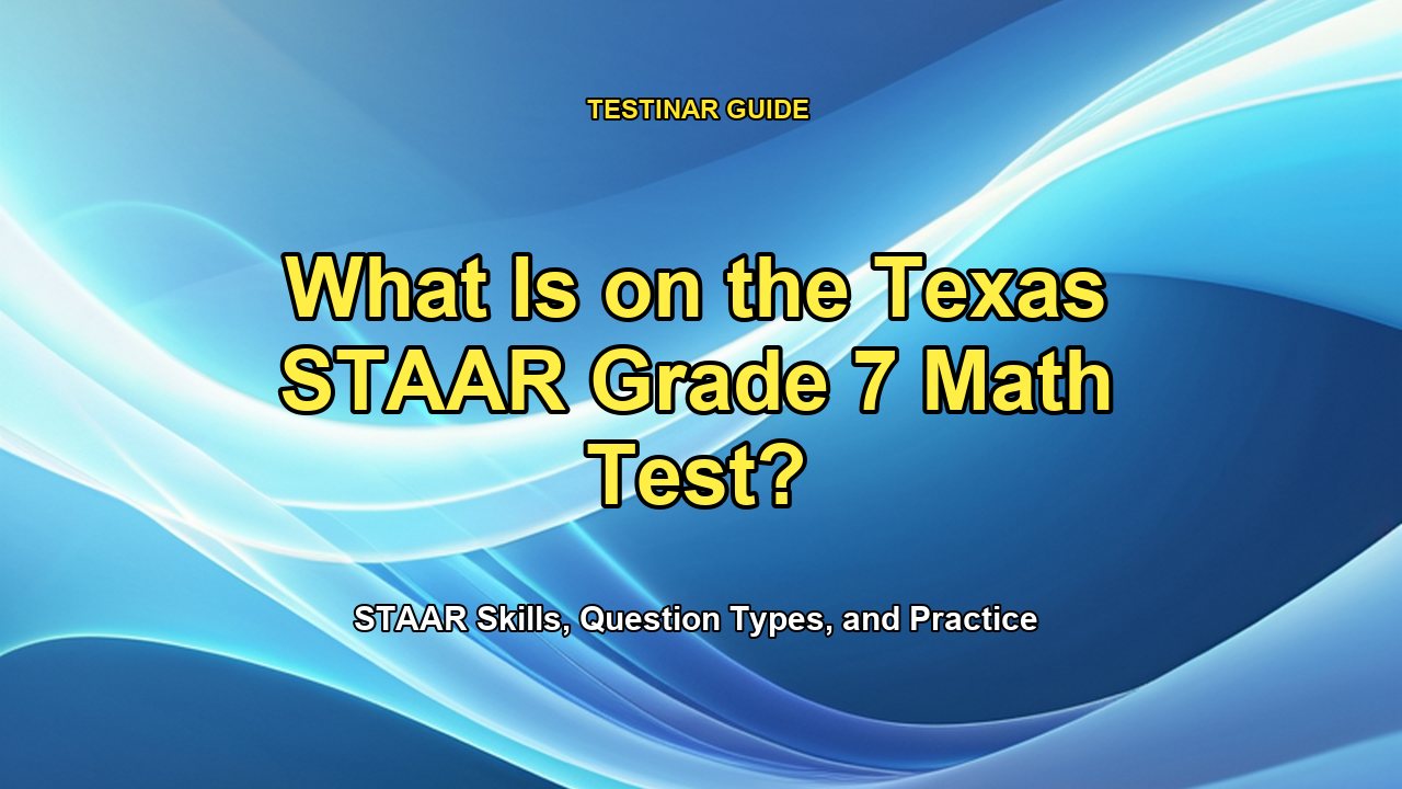 What Is on the Texas STAAR Grade 7 Math Test?