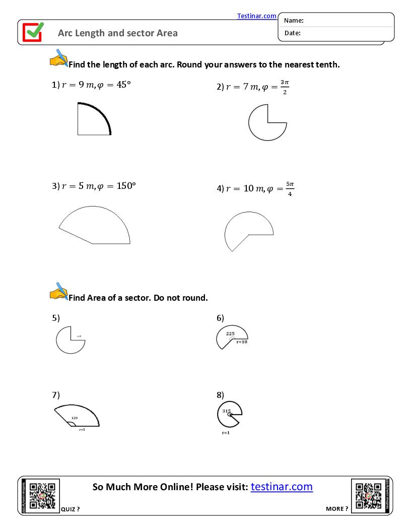 Arc Length and Sector Area