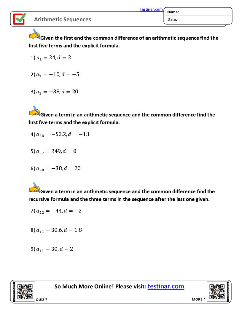 Arithmetic Sequences