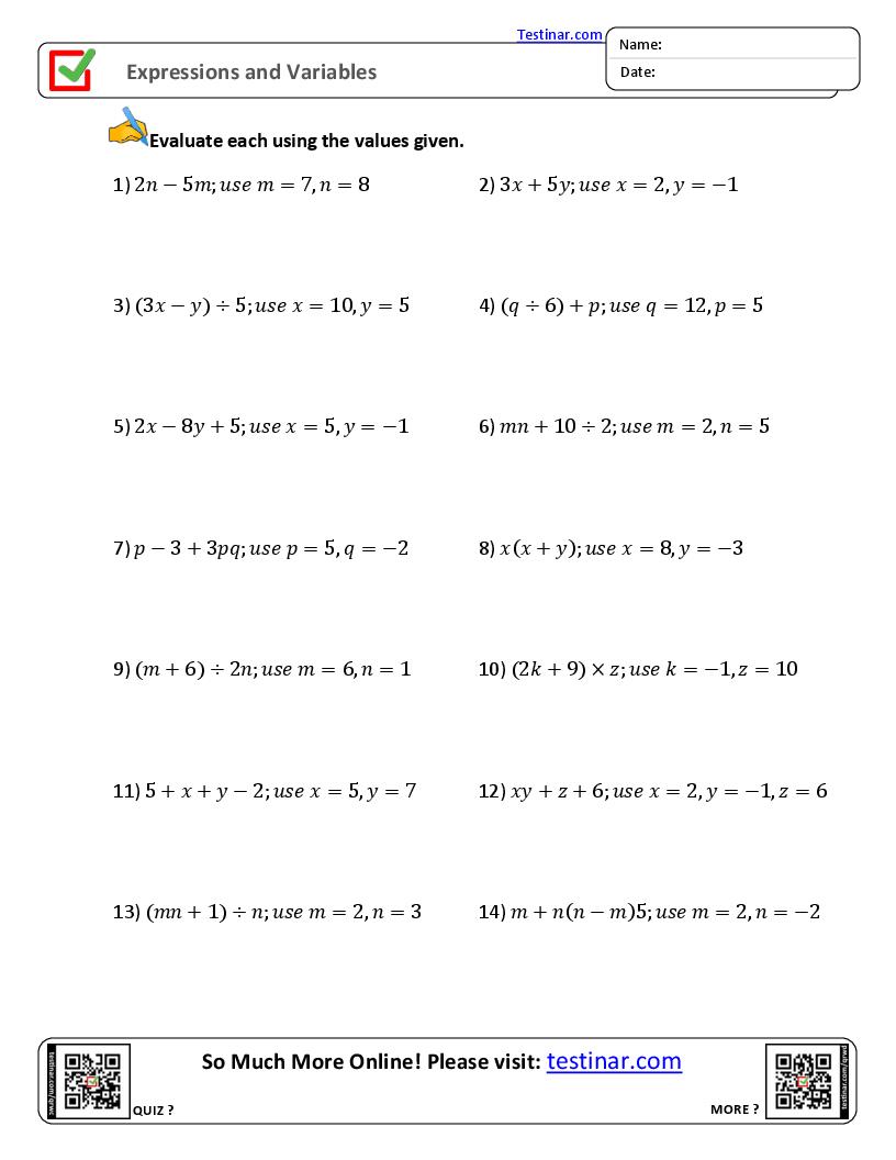 Expressions and Variables