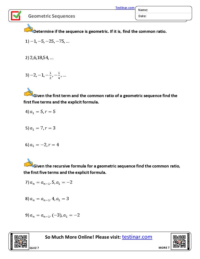 Geometric Sequences