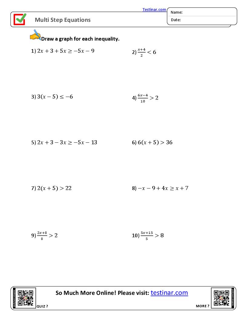 Multi Step Inequalities