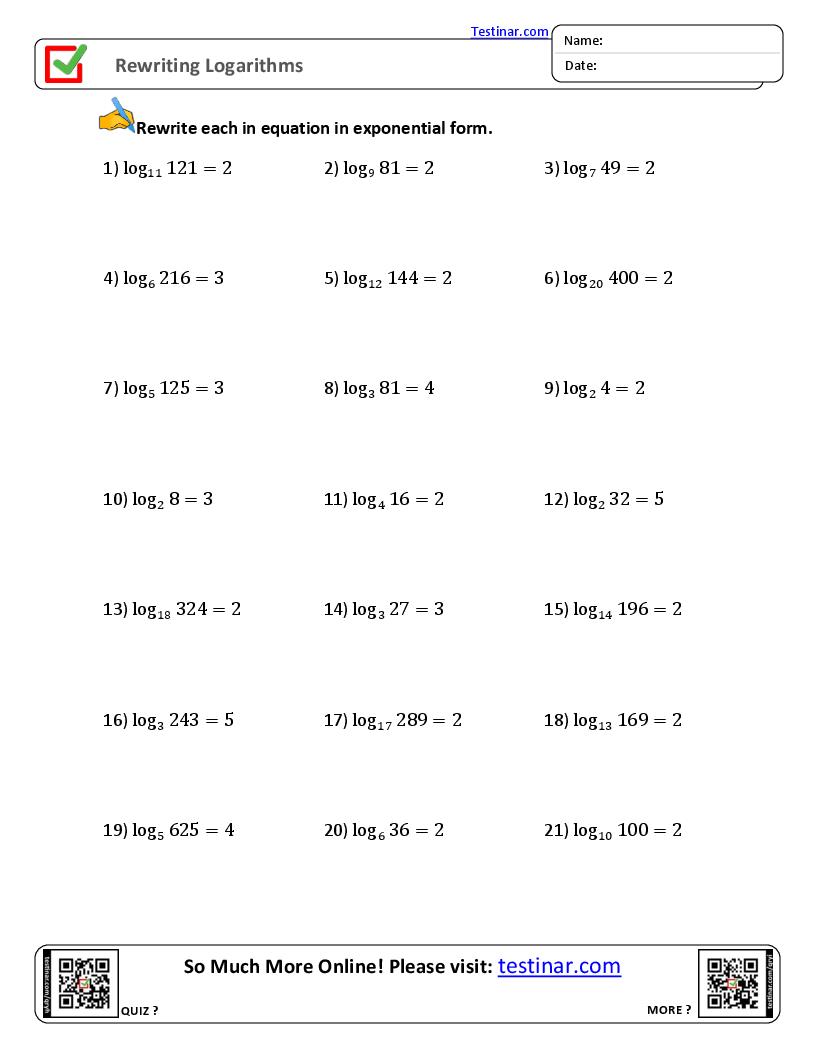Rewriting Logarithms