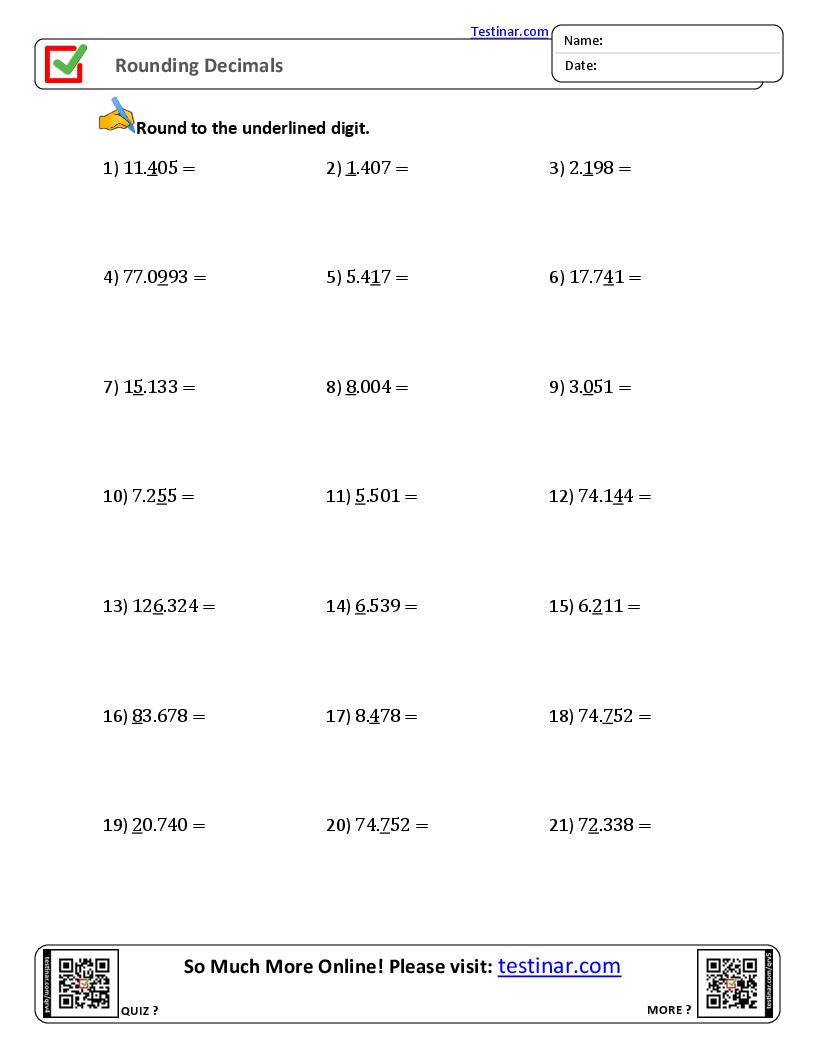 Rounding Decimals