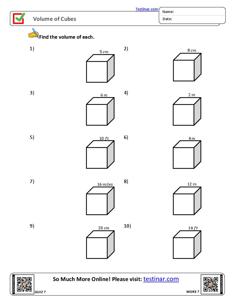 Volume of Cubes