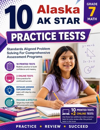 10 Alaska AK STAR Grade 7 Math Practice Tests