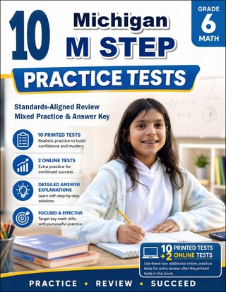 10 Michigan M STEP Grade 6 Math Practice Tests