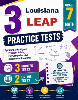 3 Louisiana LEAP Grade 7 Math Practice Tests