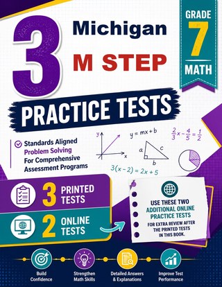 3 Michigan M STEP Grade 7 Math Practice Tests