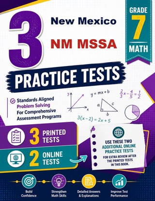 3 New Mexico NM MSSA Grade 7 Math Practice Tests