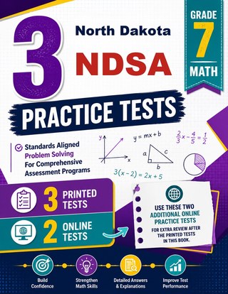 3 North Dakota NDSA Grade 7 Math Practice Tests