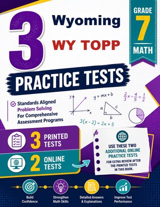 3 Wyoming WY TOPP Grade 7 Math Practice Tests