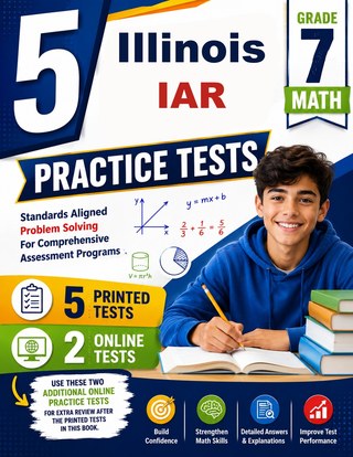 5 Illinois IAR Grade 7 Math Practice Tests