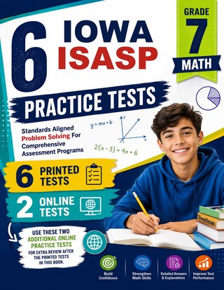 6 Iowa ISASP Grade 7 Math Practice Tests