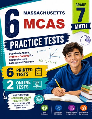 6 Massachusetts MCAS Grade 7 Math Practice Tests