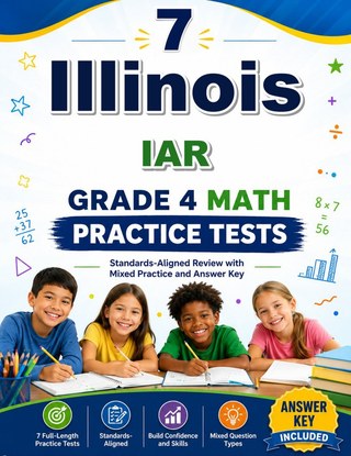 7 Illinois IAR Grade 4 Math Practice Tests